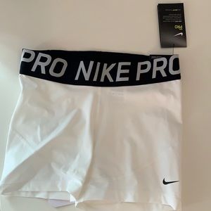 New White Nike Pro Spandex